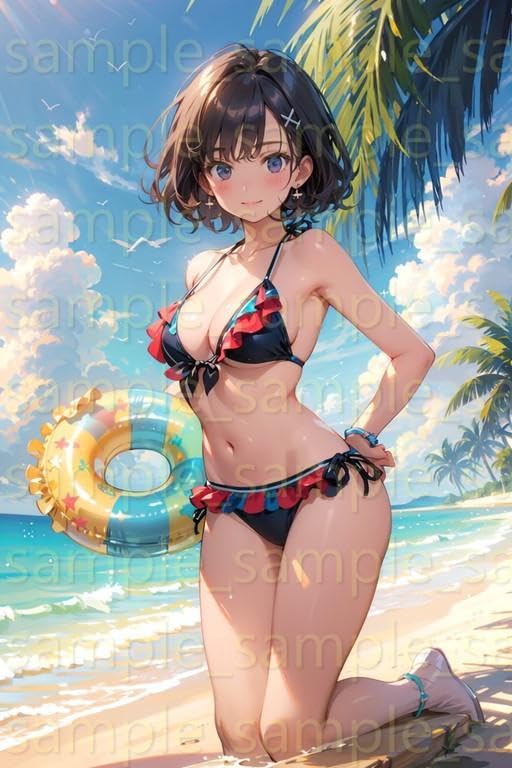 A4ポスター AI美女 グラビア アート 10点セット(A1003-51)